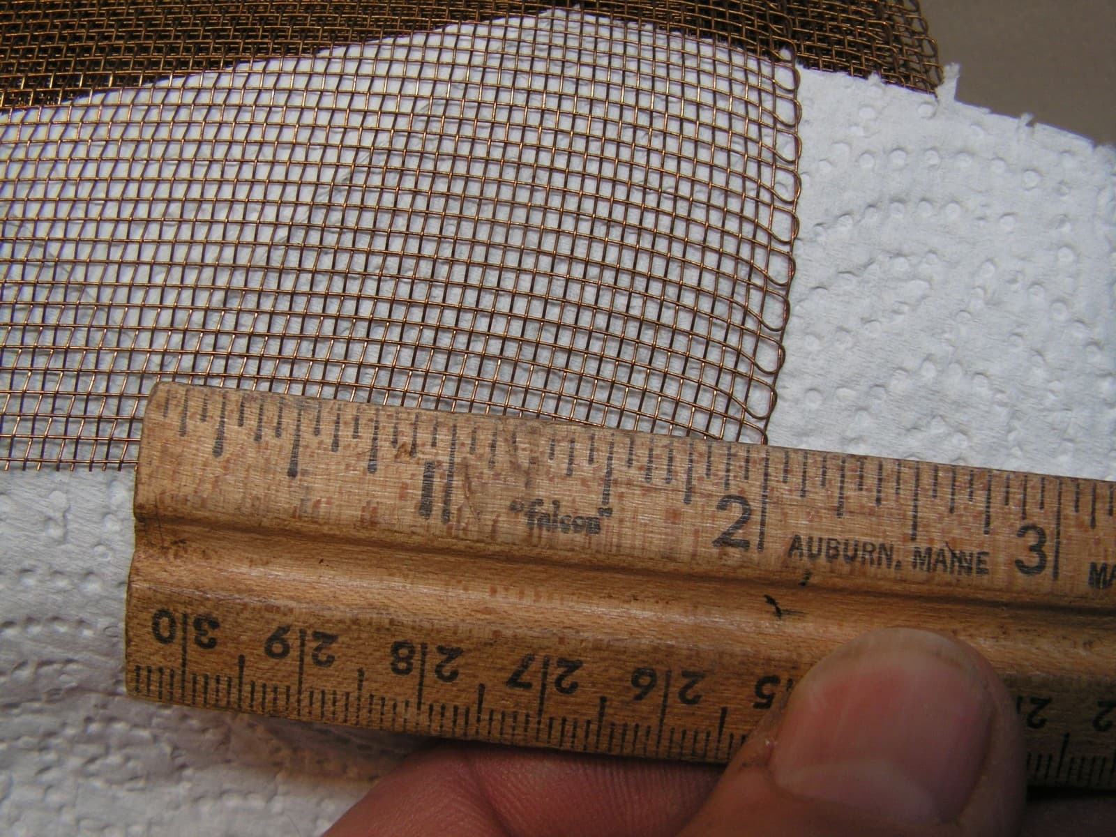 Mesh Brass Woven Wire Mesh/Screen 6-foot 3 inches x 28 inches Wide 14 x 16 Mesh 6