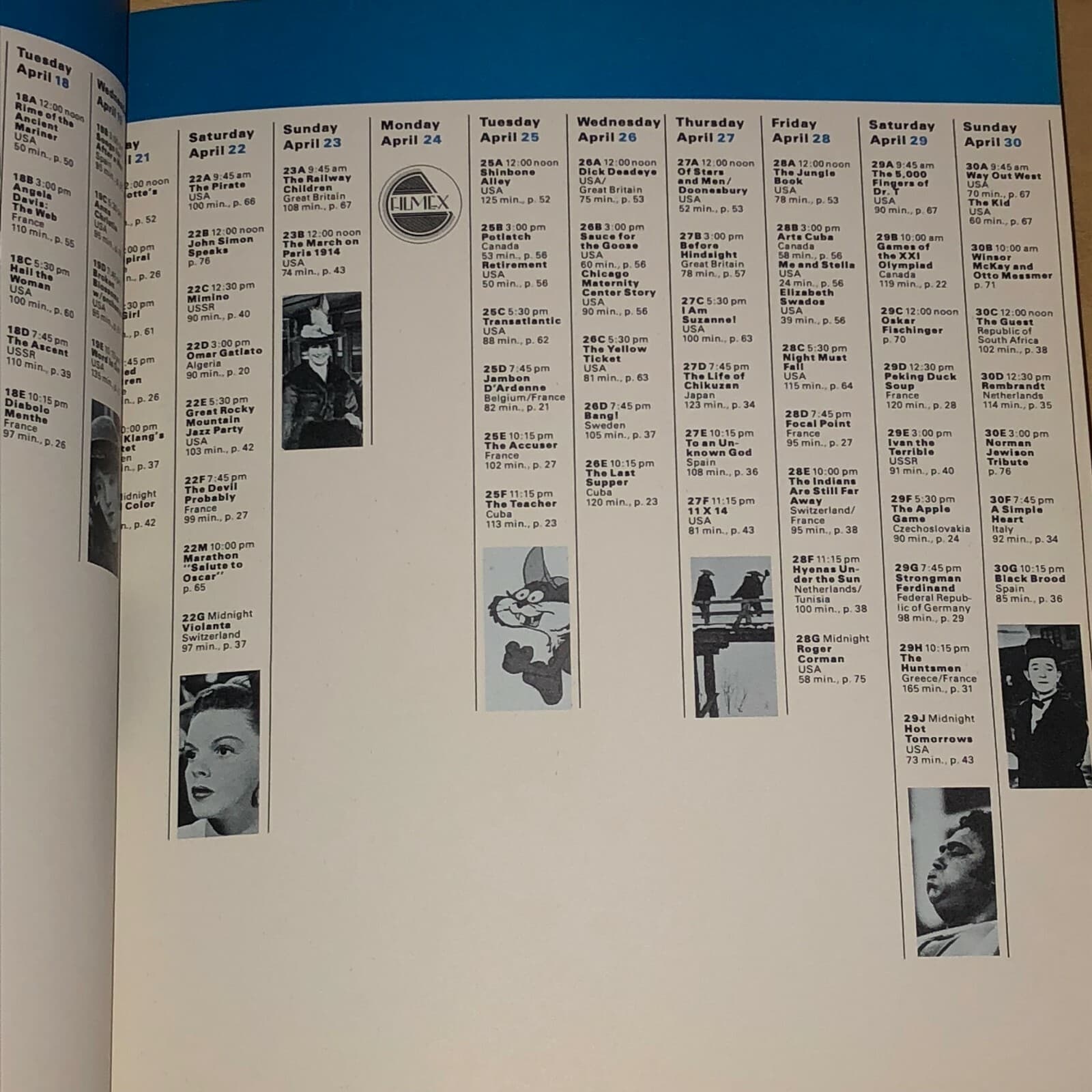 Filmex 1978 Los Angeles International Film Exposition Program Book Festival 4