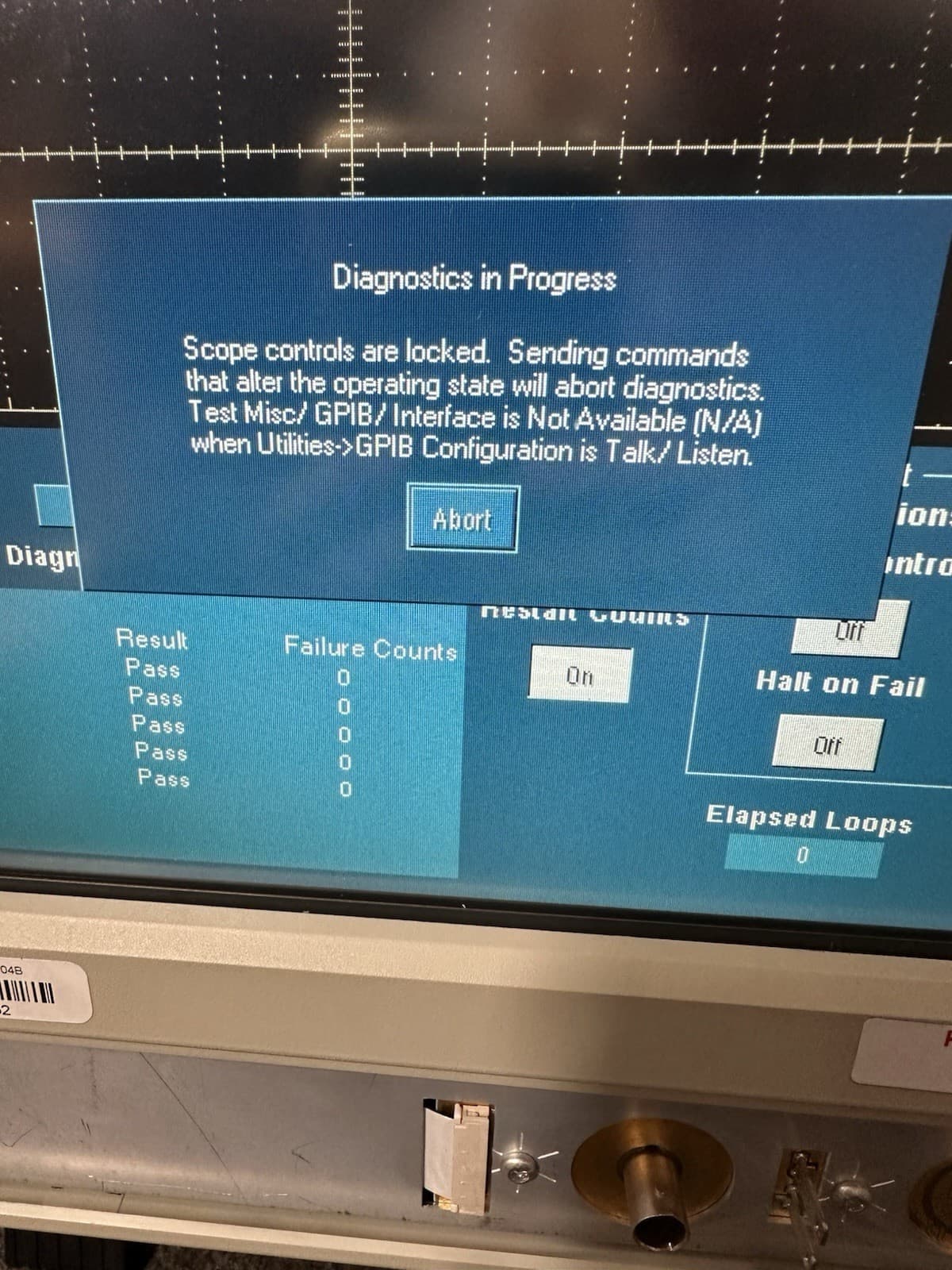 Tektronix TDS5104B Digital Phosphor Oscilloscope w/ 3M Opt Passes Self-Test READ 6