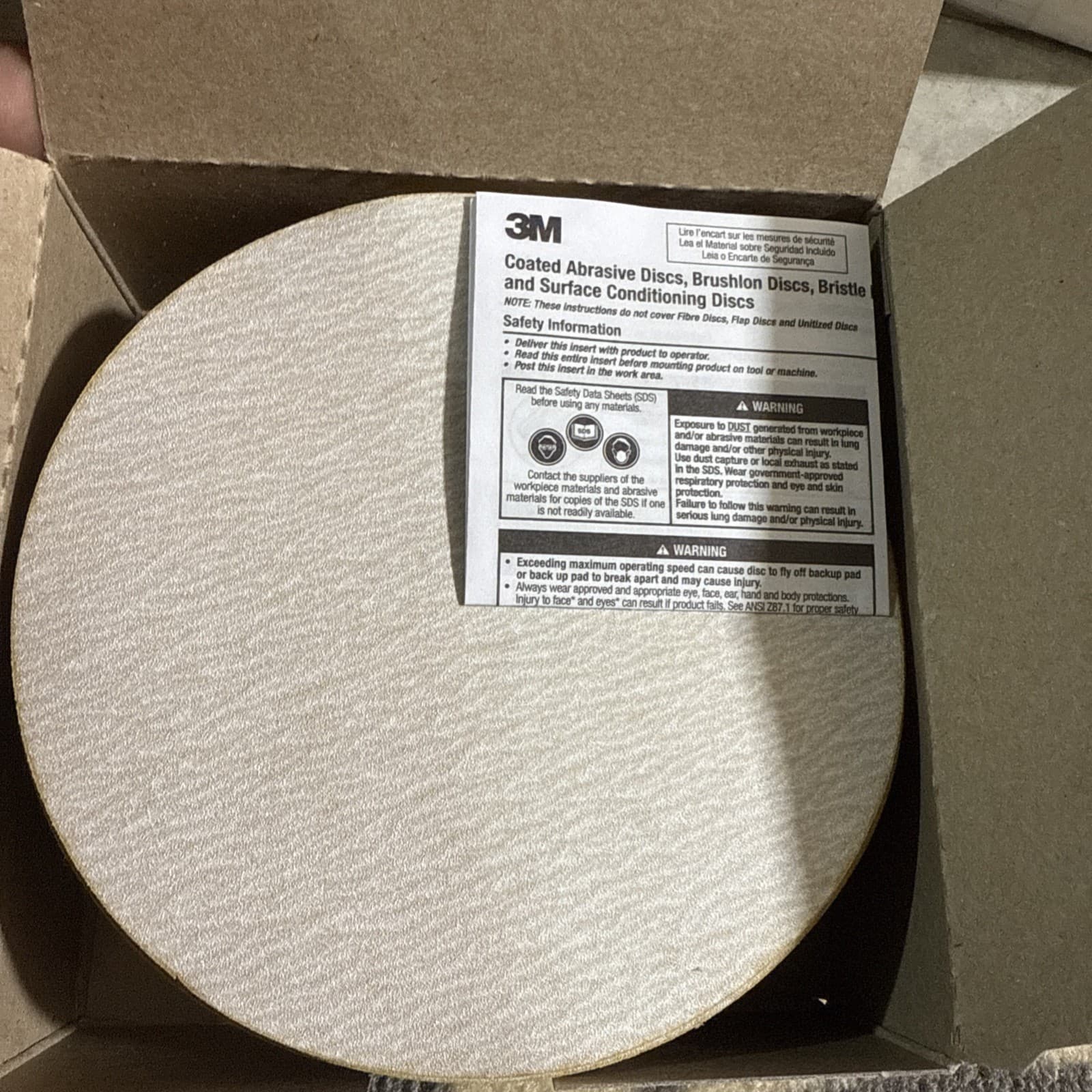 3M 31202 NX Hook and Loop Paper Disc, 5"x NH P220 Coated Aluminum Oxide Qty (50) 2