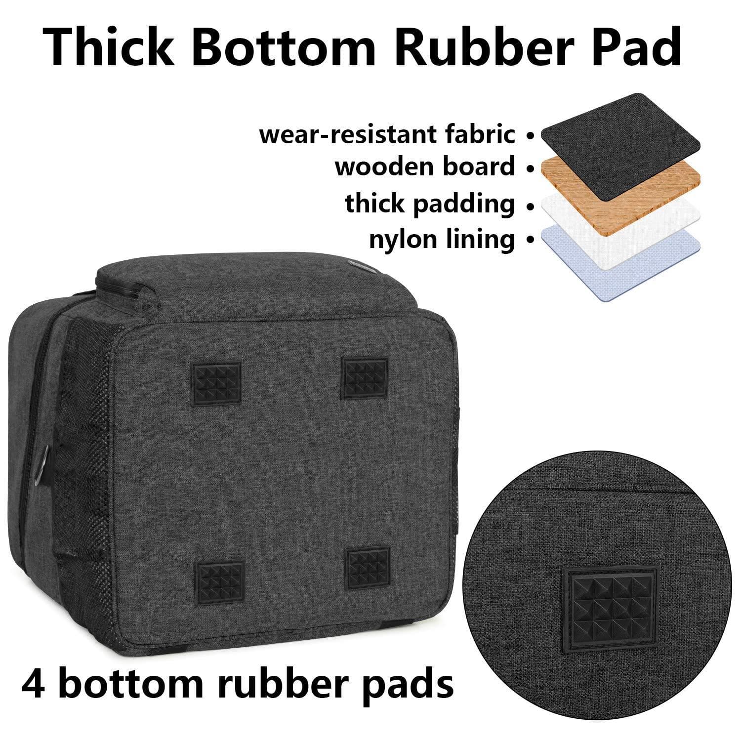 Portable Serger Case with Storage Pockets for Most Standard Overlock Machines 4