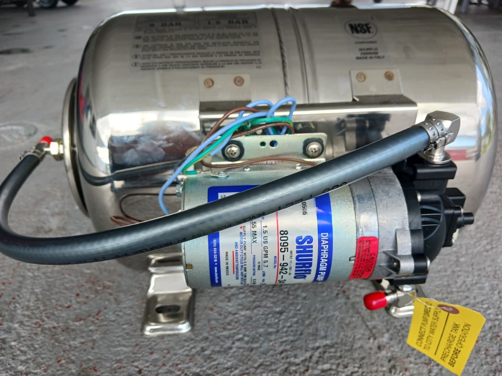 Shurflo Booster Pump System 804-038 Carbonator Water Boost  6