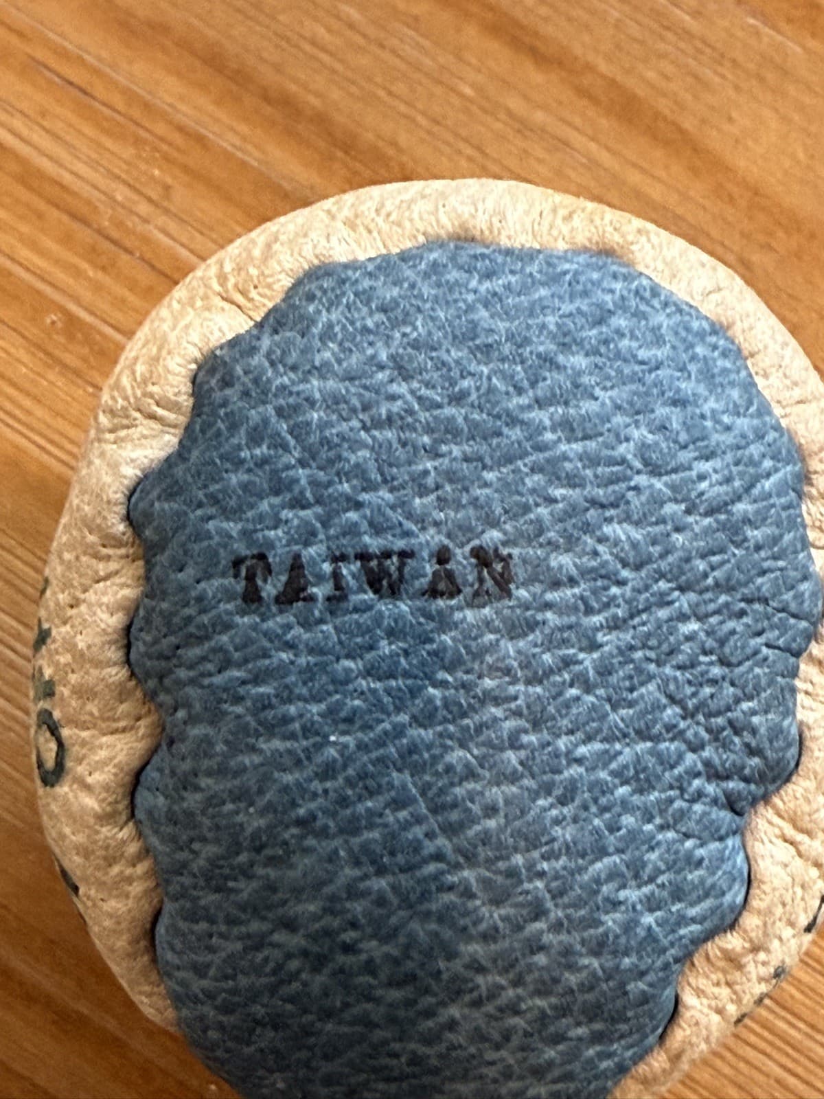 Vintage ORIGINAL HACKY SACK BLUE & White 2-Panel 1980s handmade CLEAN MINT 2