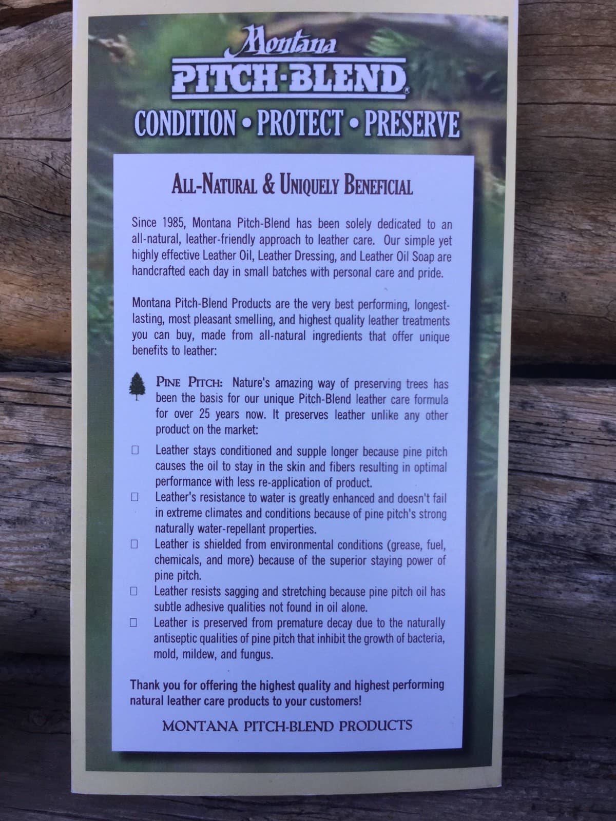 Montana Pitch Blend Leather Dressing 3 oz Tin! Natural Conditioner, Boot Grease 2