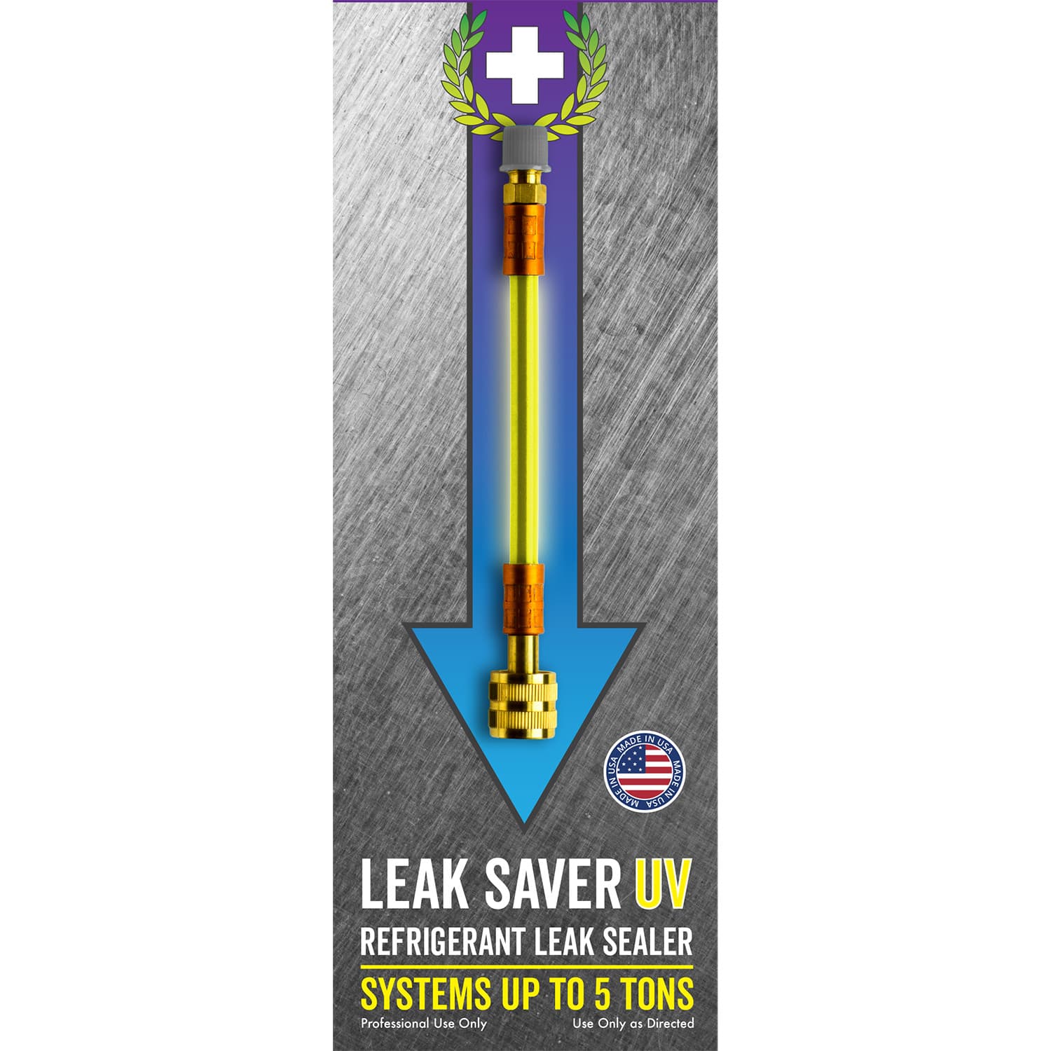 Leak Saver Direct Inject UV - 3 Pack - HVAC & Automotive Refrigerant Leak Sealer 6