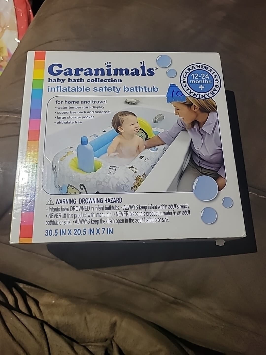Garanimals Baby Inflatable Safety Bathtub 12-24 Months NIB No RESERVE