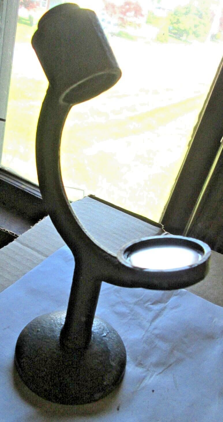 ANTIQUE SOLID BRASS, GRAIN FOCUSER 7138 MICROSIGHT 8 1/2" X 4 3/4" X 3 1/8" USED