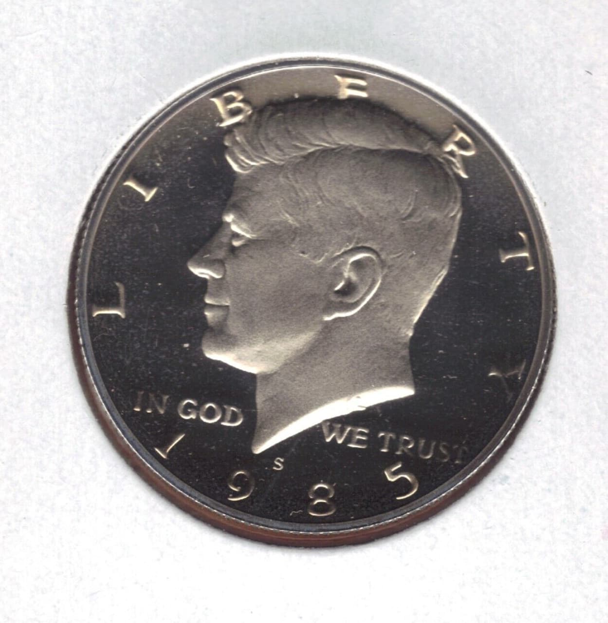 1985-S PROOF KENNEDY HALF DOLLAR