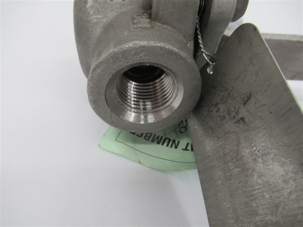 Tufline 0366 , 1" NPT Sleeved Plug Valve — 2-Way — Stainless Steel 3