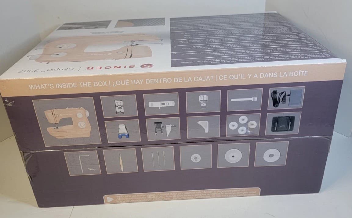 SINGER 3337 Special Edition Beautiful Blush Sewing Machine | 29 Stitches, 108 Ap 6