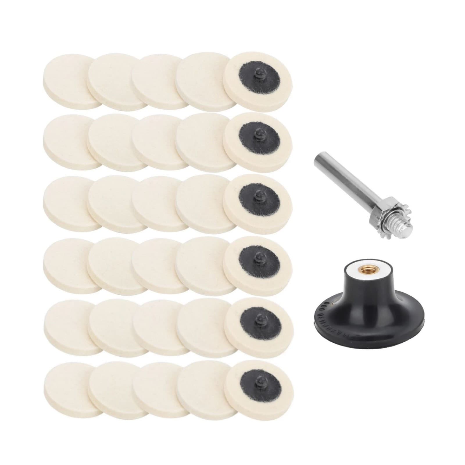New 2-inch Disc Polishing Buffing Pads with a corrosion-resistant steel shank 4