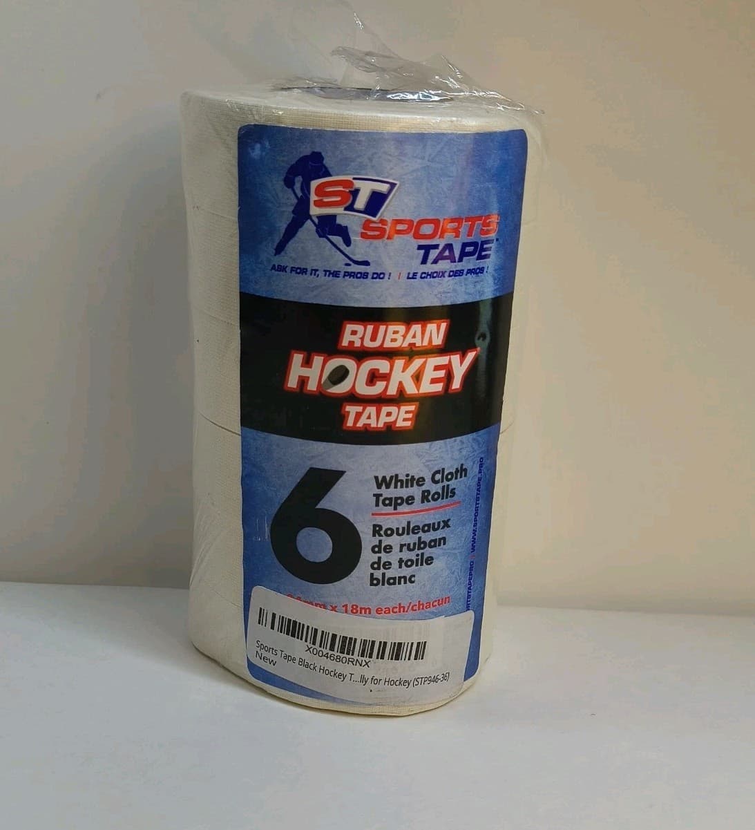 SportsTape Hockey Tape Multipack, Clear, 6 Roll 2
