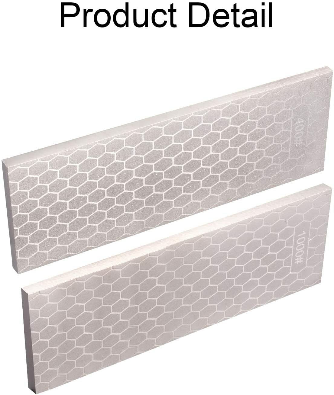 8 in Double Sided 400/1000 Grit Diamond Sharpening Bench Stone Knife Sharpener 6