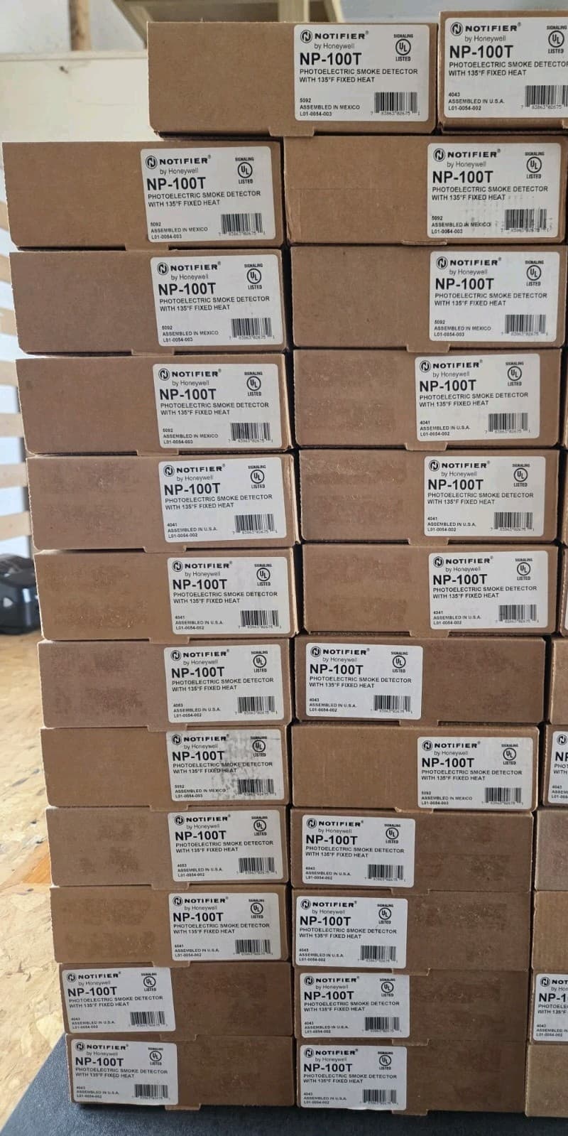 NOTIFIER NP-100T COMBO PHOTO SMOKE/135° FIXED TEMP HEAT DETECTOR - NEW 35 AVAIL. 3