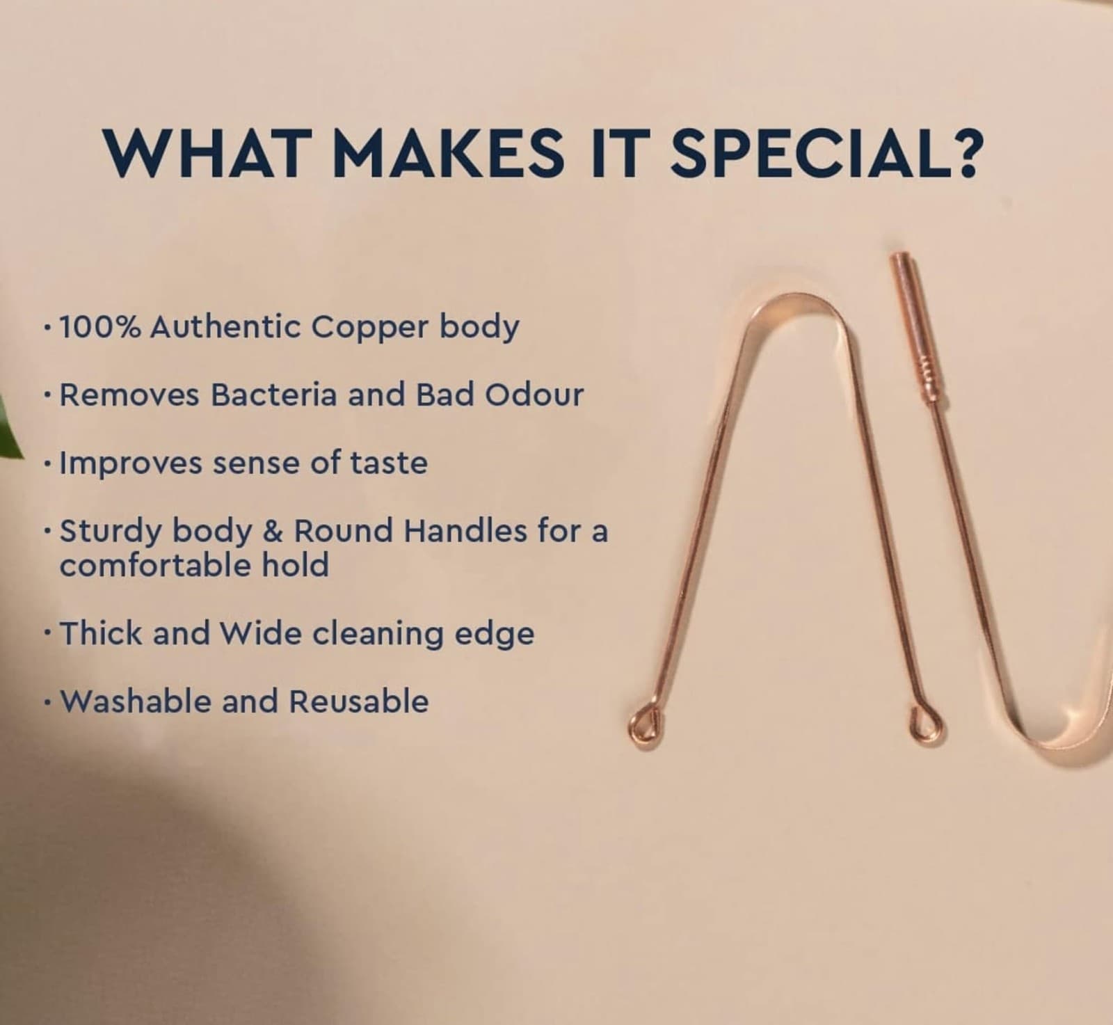 Tongue Scraper for Adults 2 Pack 100% Copper Tongue Scrubber Easy to Use Tong... 3