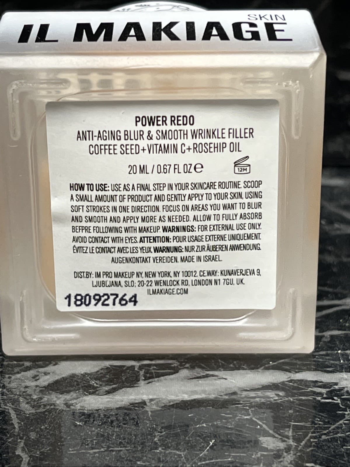 IL MAKIAG  POWER REDO ANTI AGING BLUR & SMOOTH WRINKLE FILLER 0.67oz new No Box 3