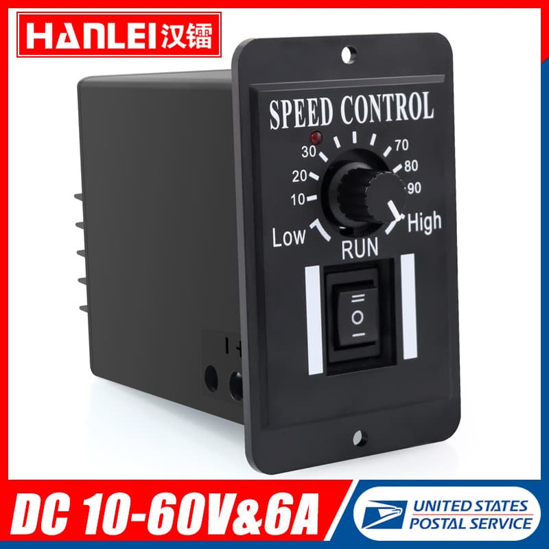 DC 10-60V 6A PWM DC Motor Speed Controller Reversible Switch Regulator Switch