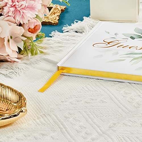Wedding Guest Book - Guest Sign in Book - Wedding Reception Registry Book -  5