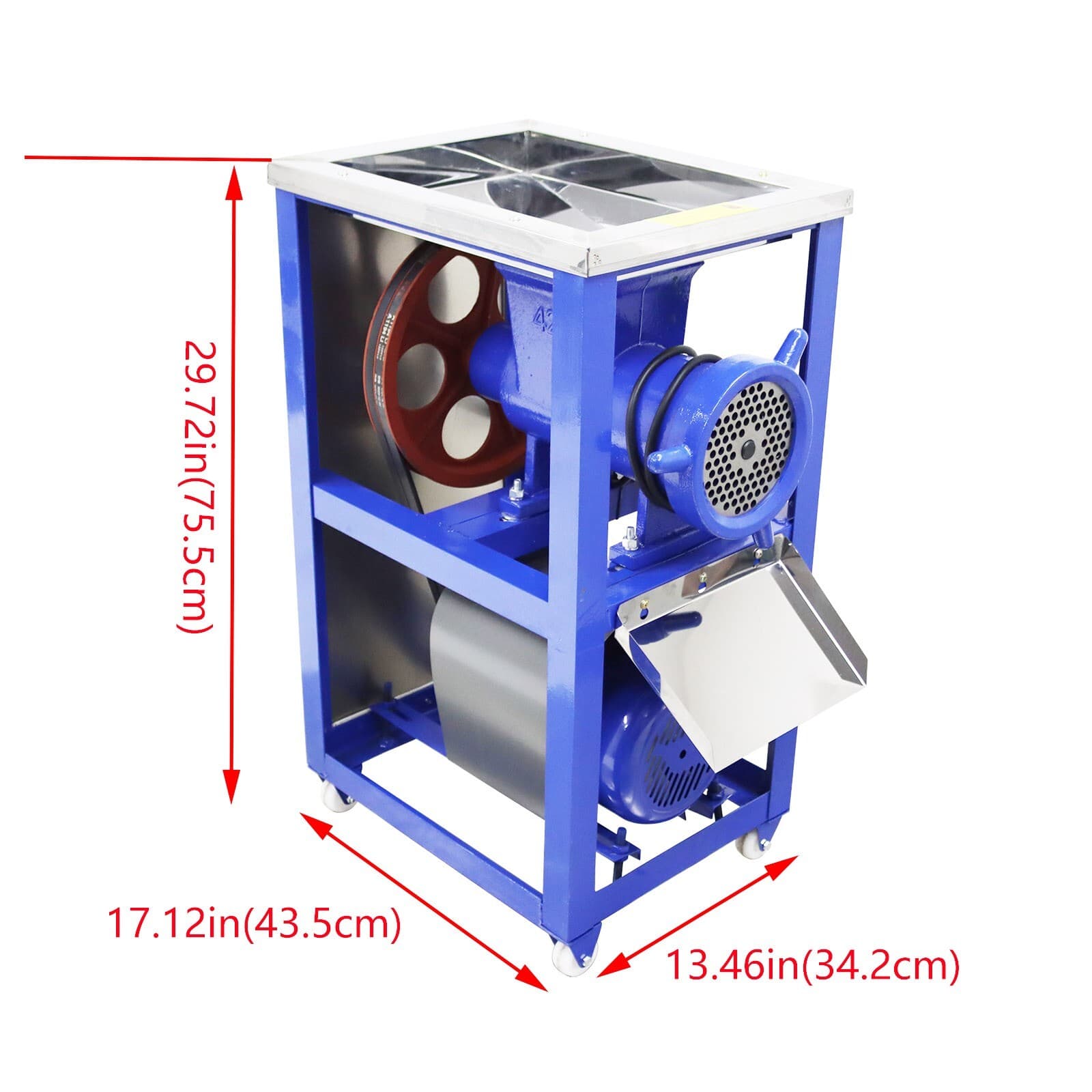 Electric Bone Crusher Meat Grinder Small Poultry Feed Machine 200-230kg/h 220V 3