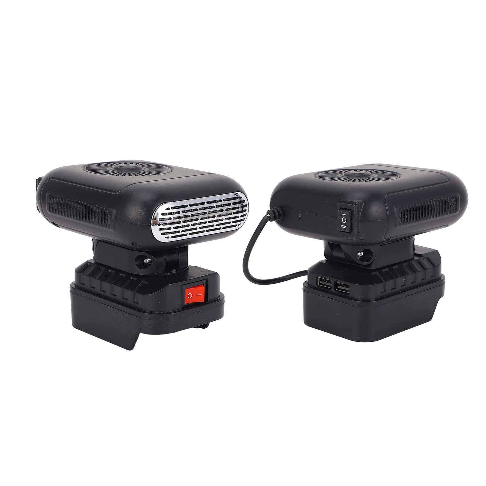 Battery Powered Heater 90 Degree Flip 2 Temperatures 2xUSB Portable Space Heater 4