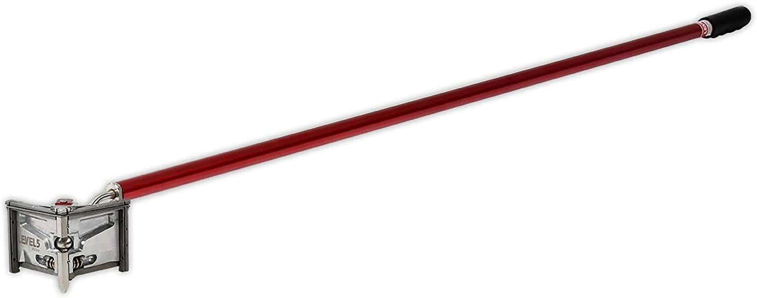 LEVEL5 Drywall Tools - 3.5" Corner Finisher (Angle Head) + 54" Handle | 4-534 3