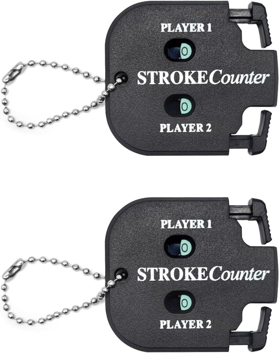 Medsuo 2pcs Golf Score Indicator 2 Player Stroke Counter Clicker Portable Golf H