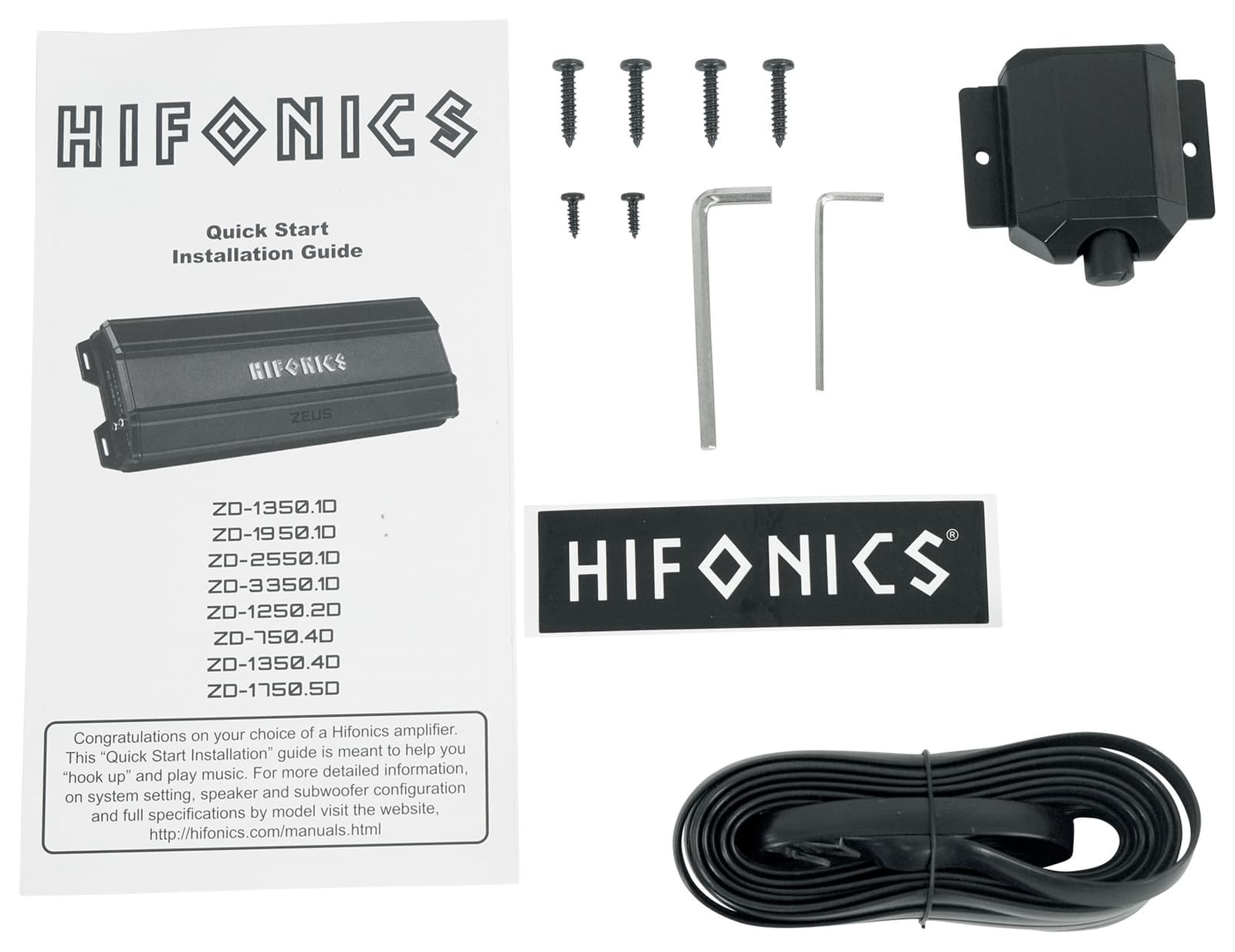 Hifonics ZD-1750.5D 1750 Watt 5-Channel Car Stereo Amplifier Class-D Amp 4