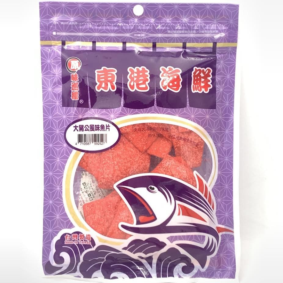 Donggang Big Pig King Fish Snacks 100g東港海鲜大豬公風味魚片