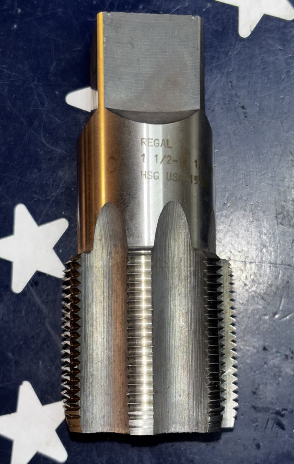 REGAL 1-1/2 - 11-1/2 Standard Pipe Tap NPS NPSM HSG 7FL 1-1/2” 11-1/2tpi 15952