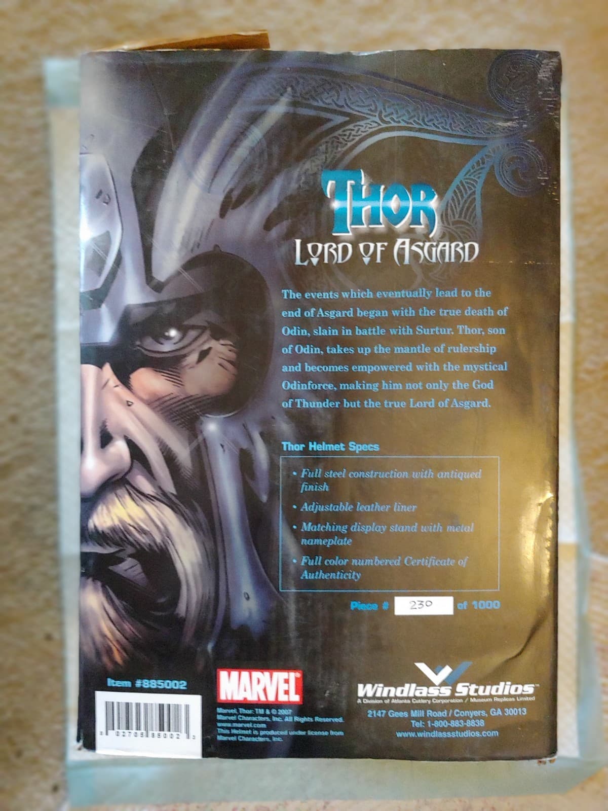 HELMET OF THOR LORD OF ASGARD WINDLASS STUDIO STEEL REPLICA 3