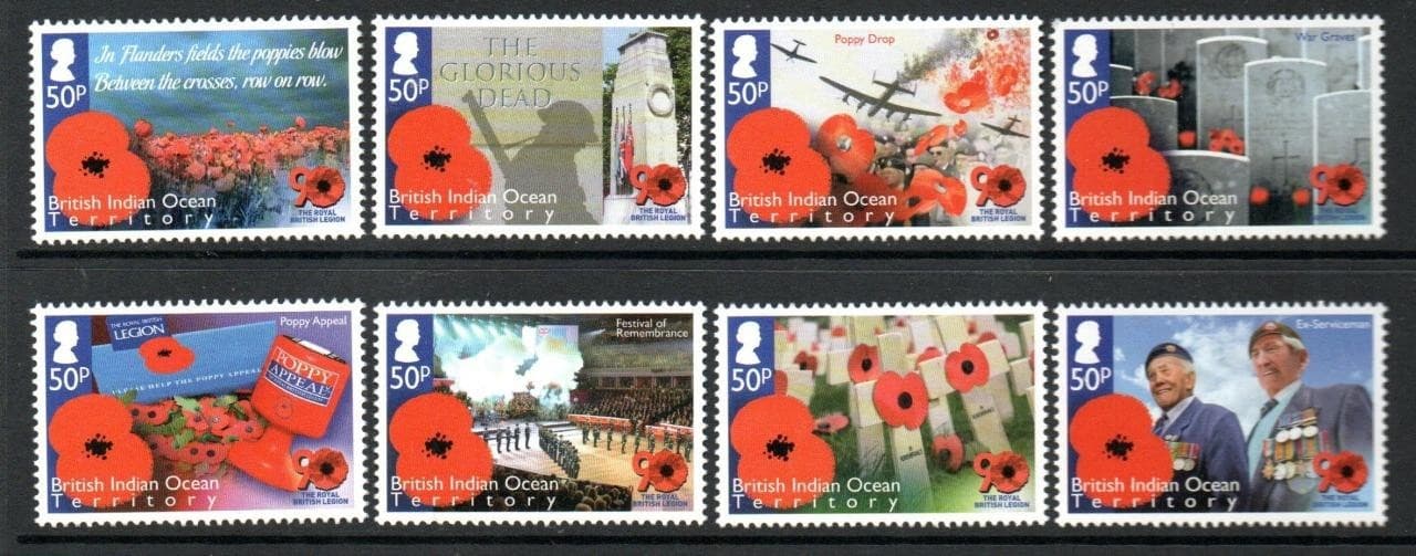 B.I.0.T. MNH 2011 SG464-71 90th Anniversary of the Royal British Legion