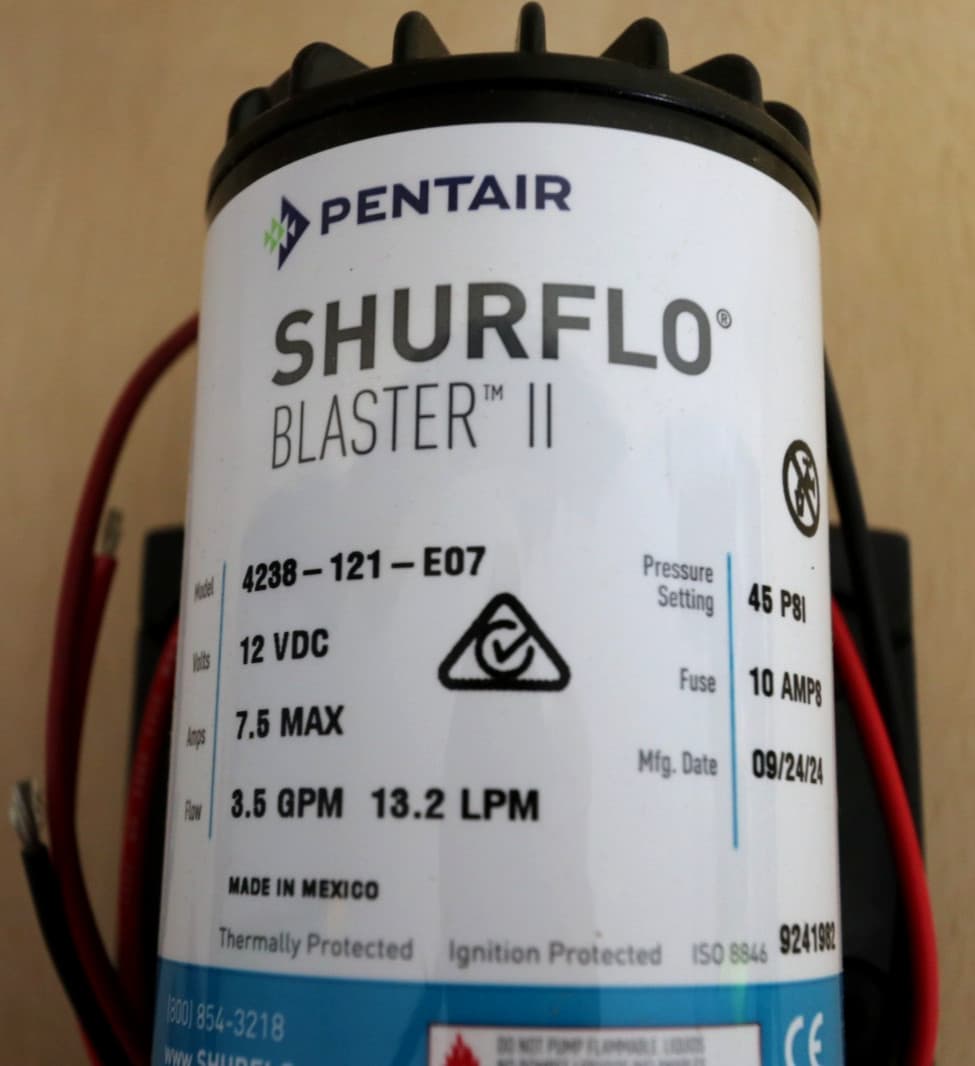 PENTAIRE/SHURFLO #4238-121-E07 Blaster Ii Pump 12V 6