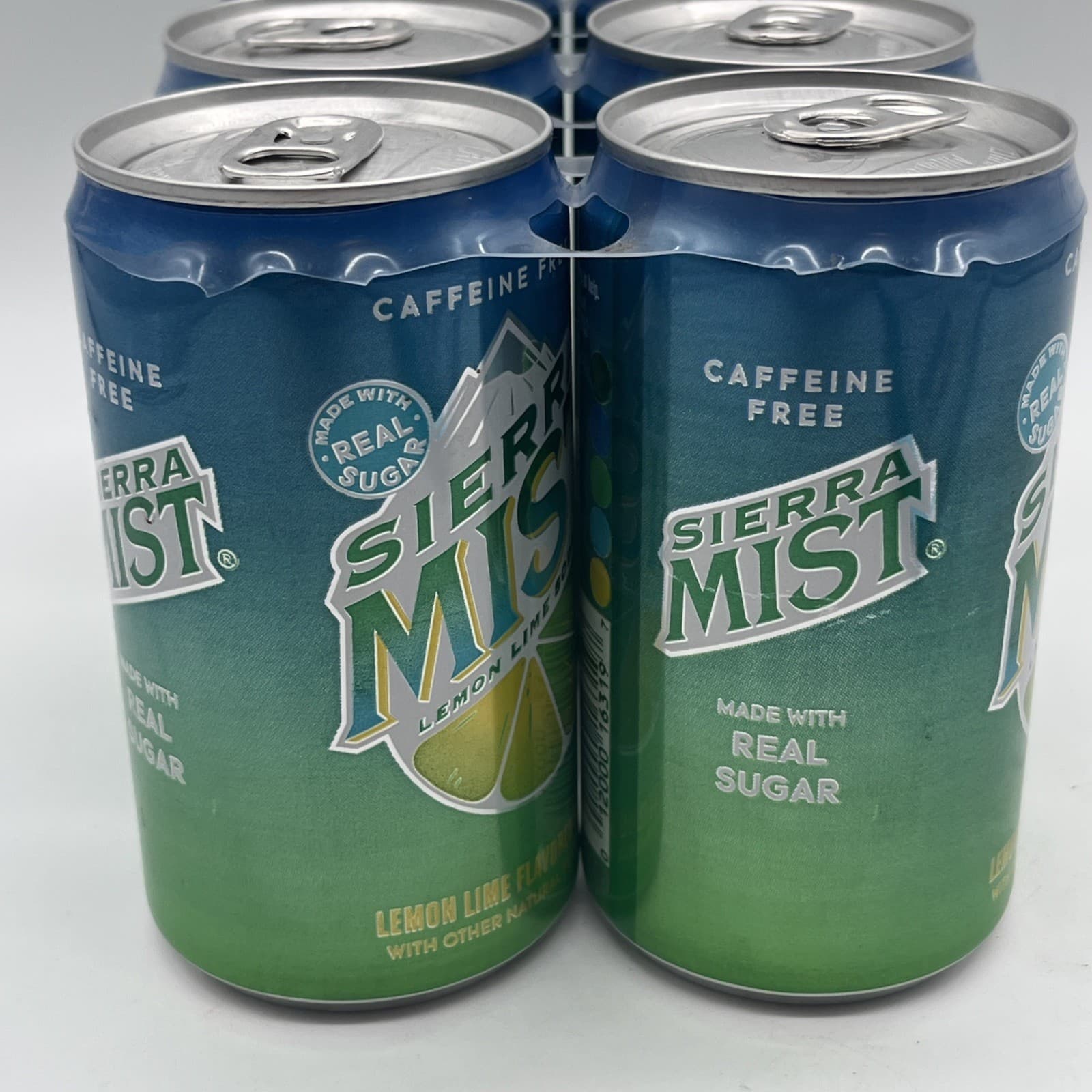 Sierra Mist 6 Pack Lemon Lime Soda 7.5oz Can EXP 10/22 Real Sugar Caffeine Free 3
