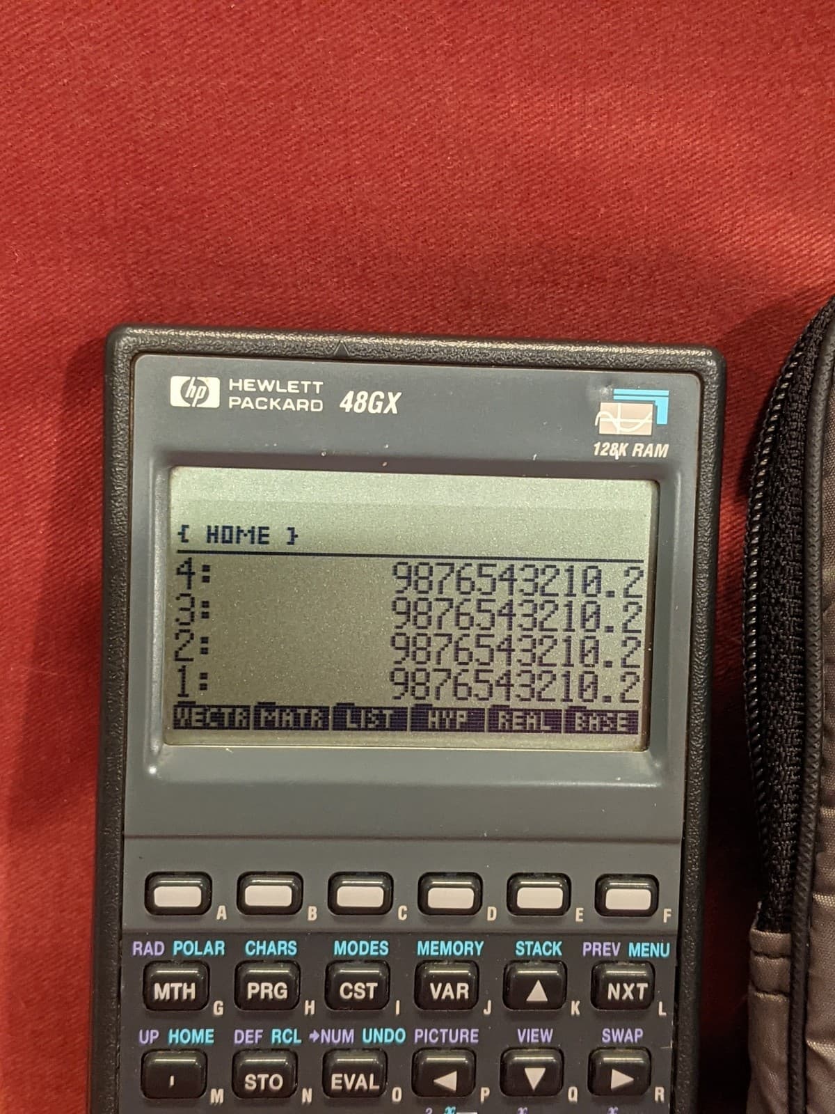 Hewlett Packard HP 48GX High Contrast Black Screen 128K Graphing Calculator 2