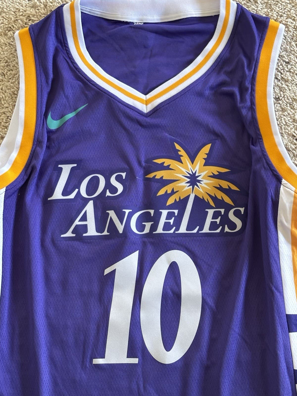 Kelsey Plum Signed Los Angeles Sparks WNBA Jersey BAS COA Beckett Autograph Aces 6