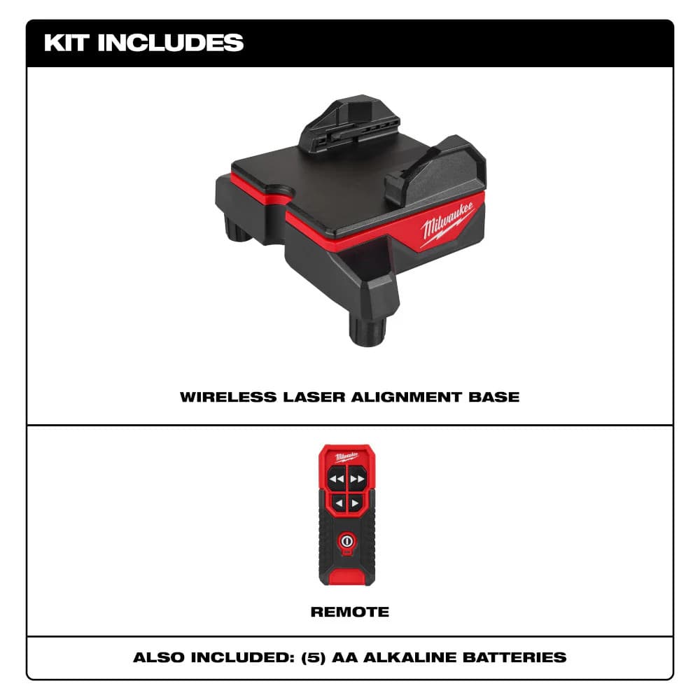 Milwaukee 48-35-1314 Wireless Laser Alignment Base w/ Remote 2