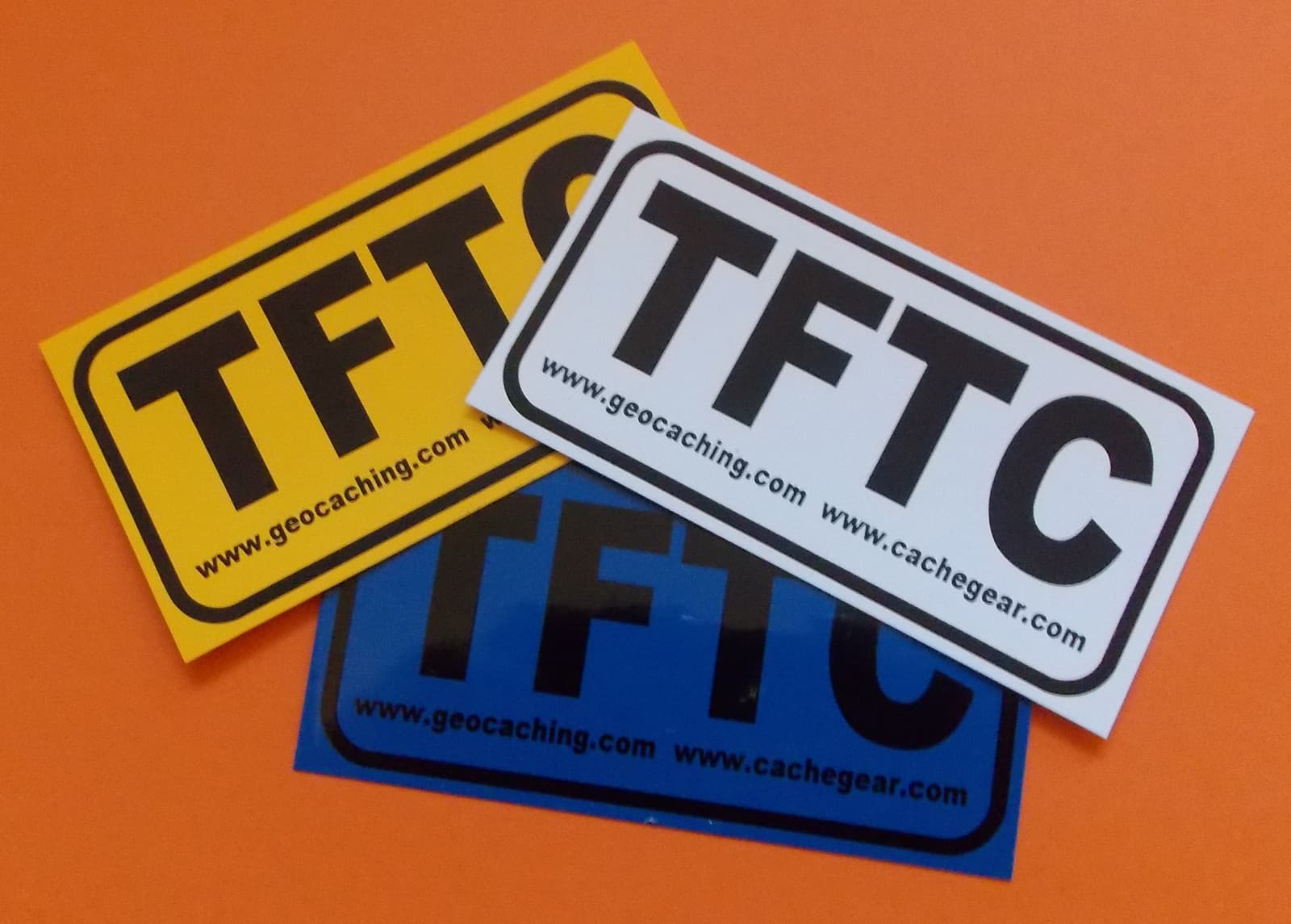 10 x TFTC stickers cache swaps for Geocaching 