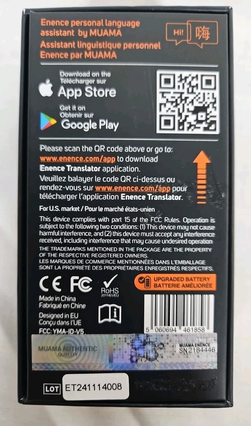 ENENCE PRO | Language Translator Device, Two Way Real-Time Voice Translation 2