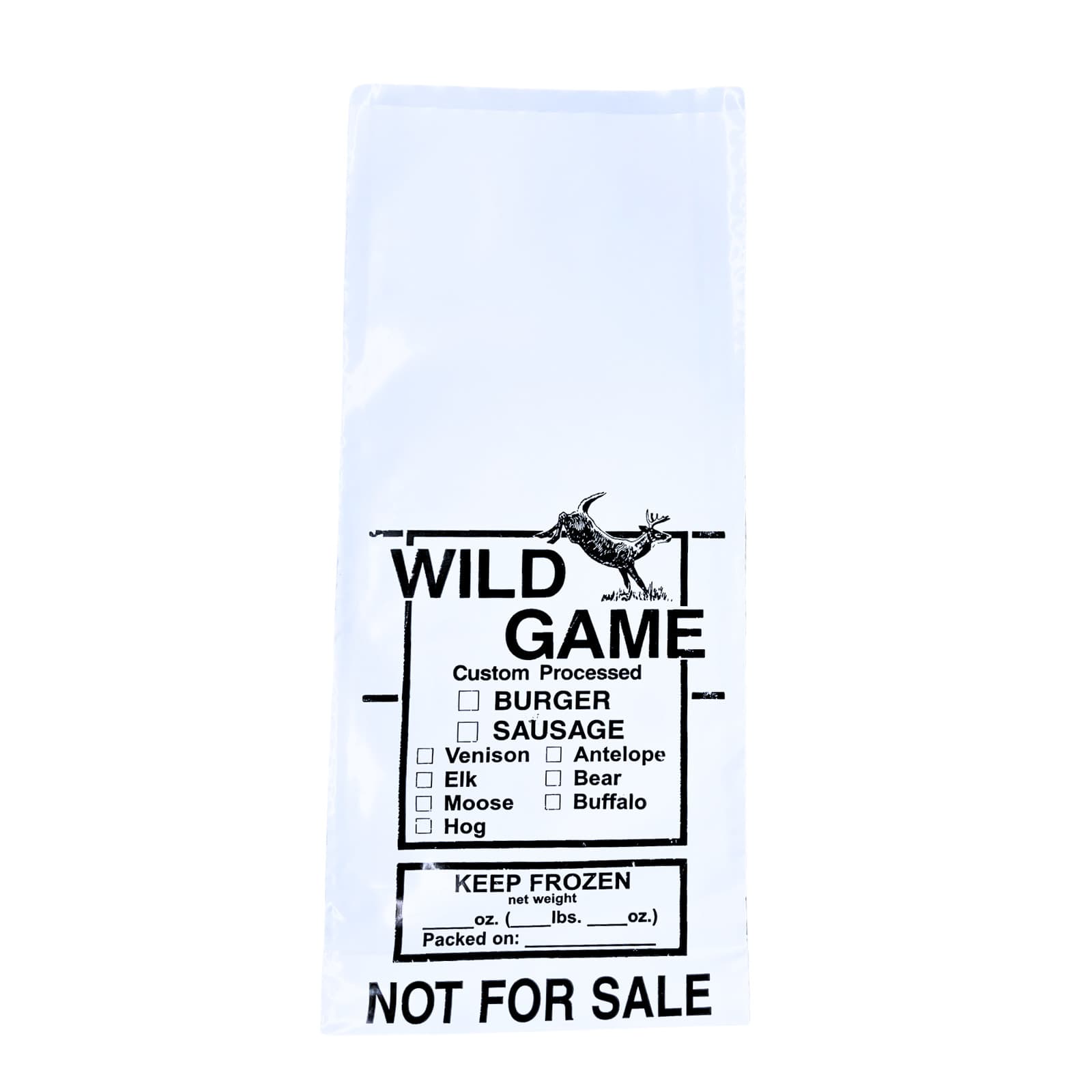 1Lb Ground Meat Bag, Wild Game Not For Sale, 100 Bags 5