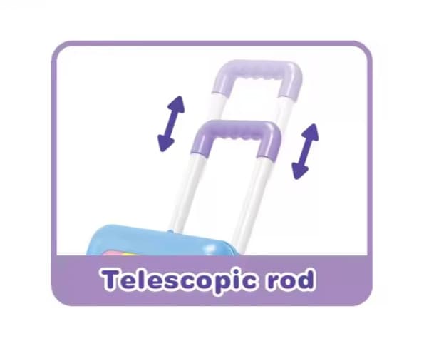 31-Piece Dessert Suitcase Play Set for Kids–Portable Ice Cream Shop w/ Backpack 5