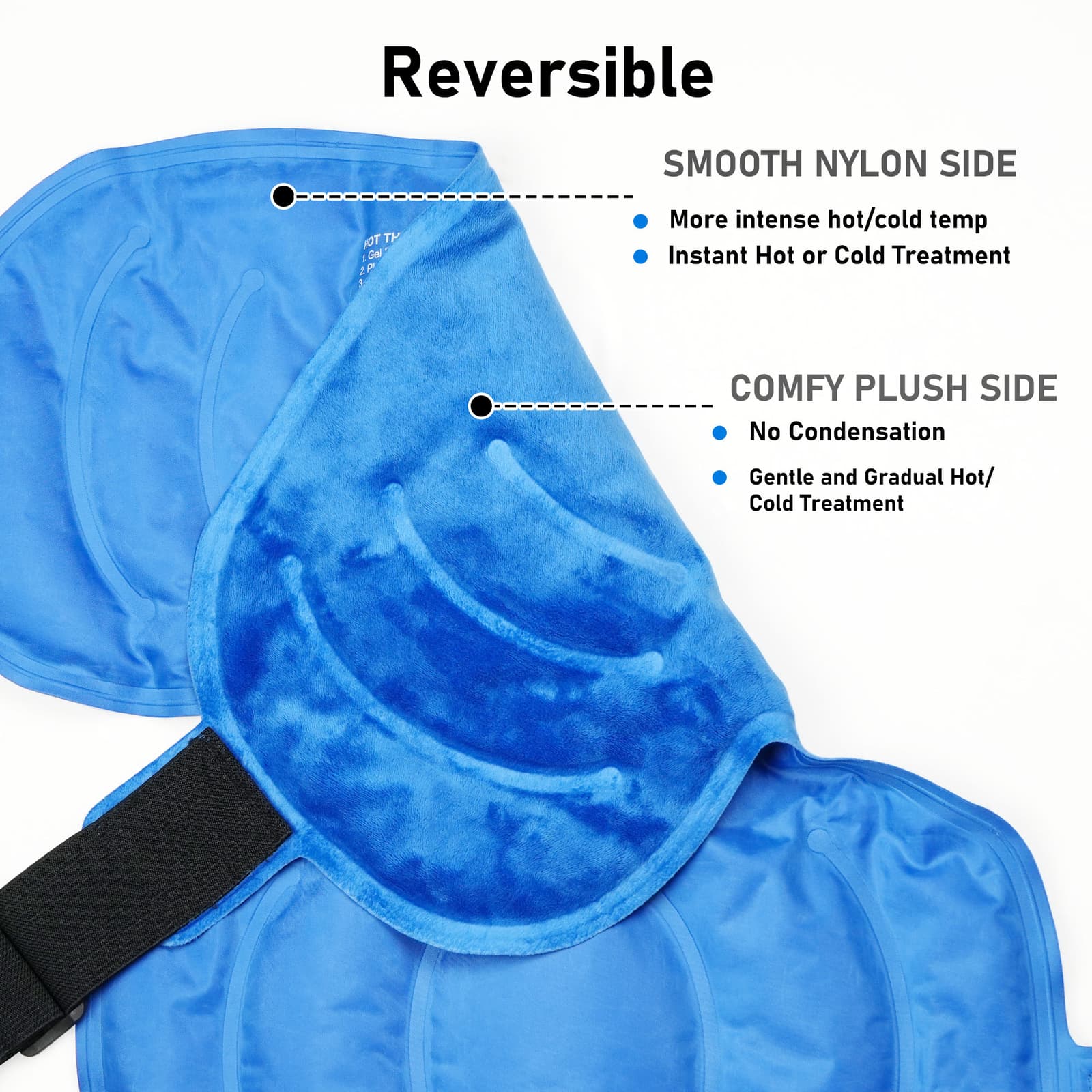 Shoulder Ice Pack Wrap Rotator Cuff Hot Cold Therapy Support Brace Pain Relief 3