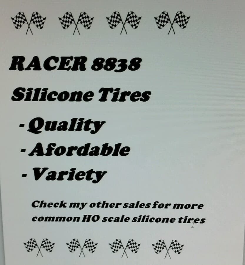 AFX G+ G-PLUS AURORA LOW profile FRONTS & REARS Upgrade Set 16 HO Slot Car tires 4