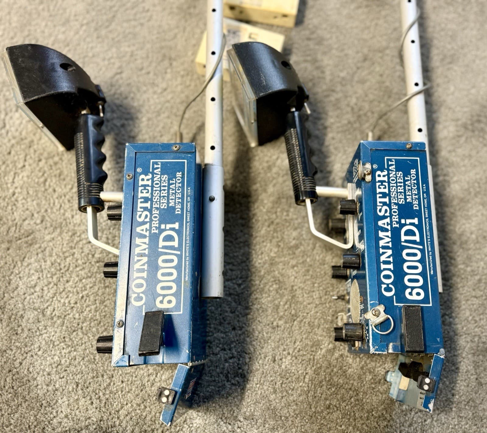 Whites COINMASTER 6000/DI Professional Metal Detector Lot Of 2 (wont Power On) 2