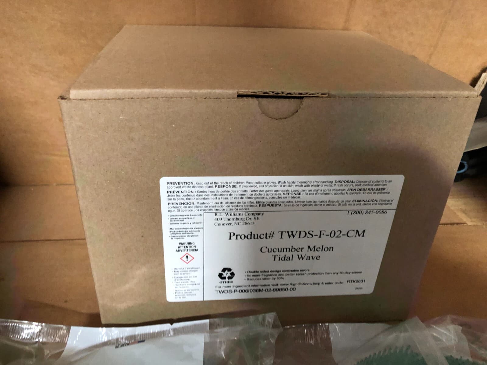 6 Fresh Products 60 Day Cucumber Melon Tidal Wave Urinal Screen Cake 3