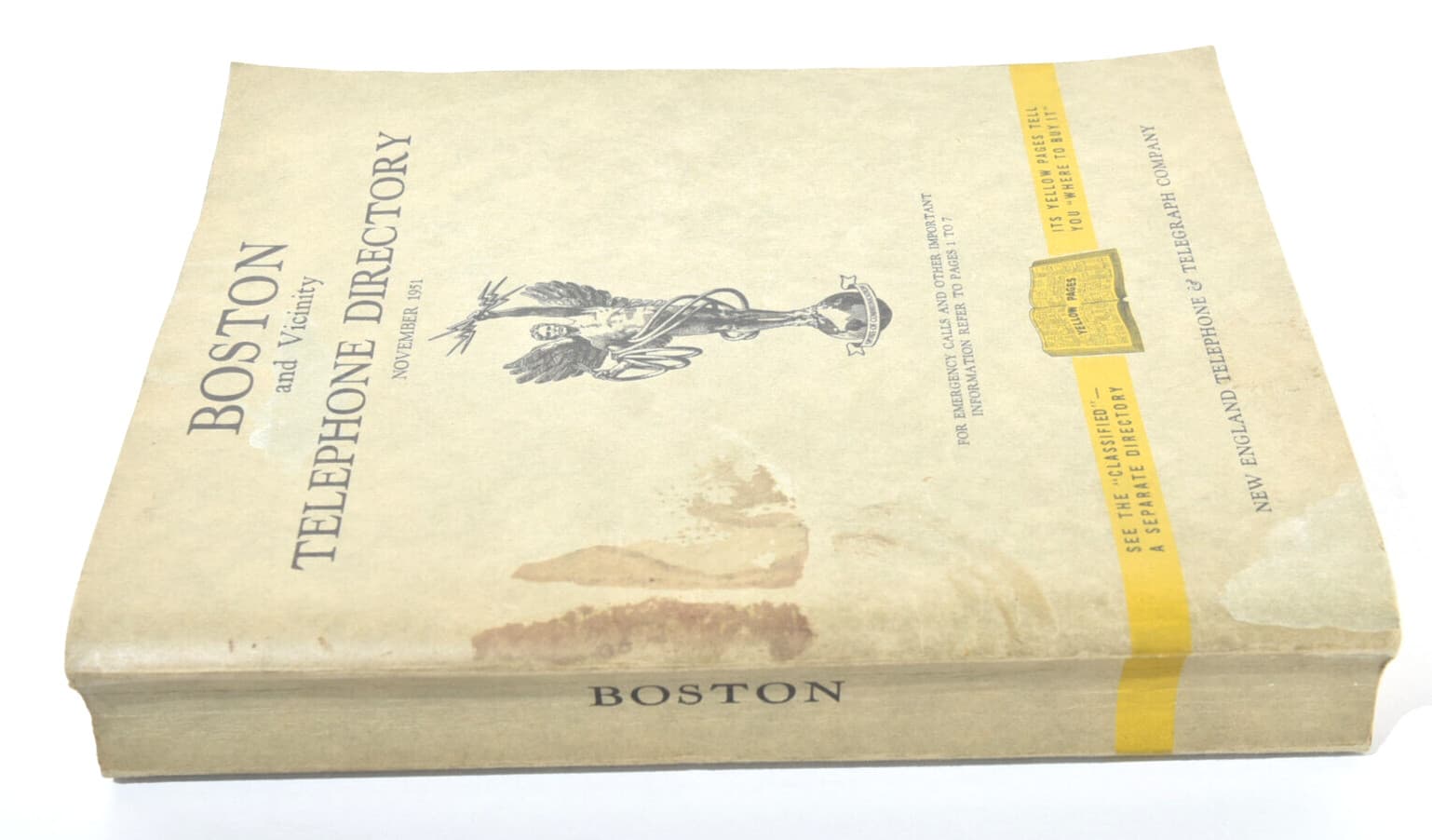 1951 Boston MA Telephone Directory-New England Telephone & Telegraph Co. 5