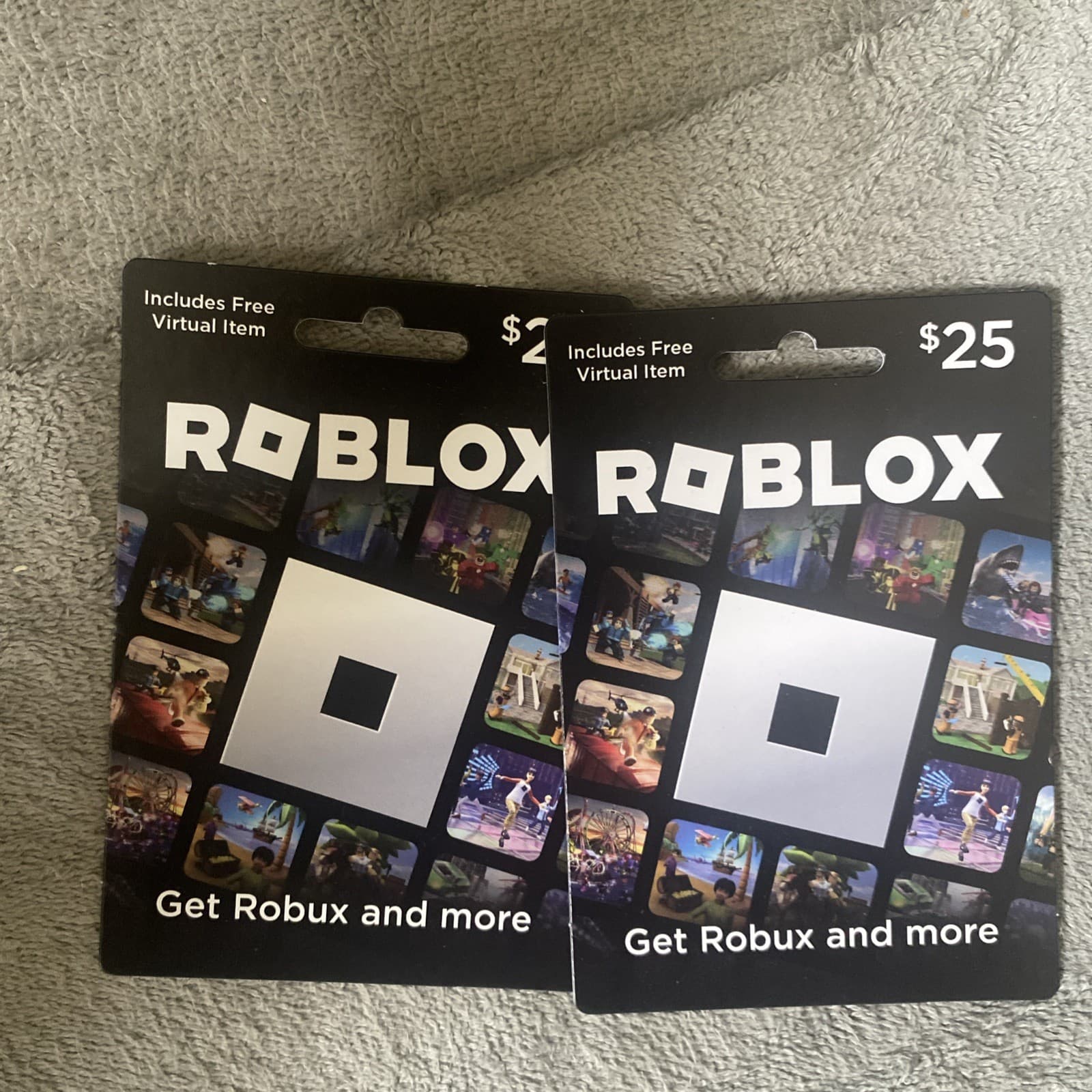Two Roblox Cards Non Used 2