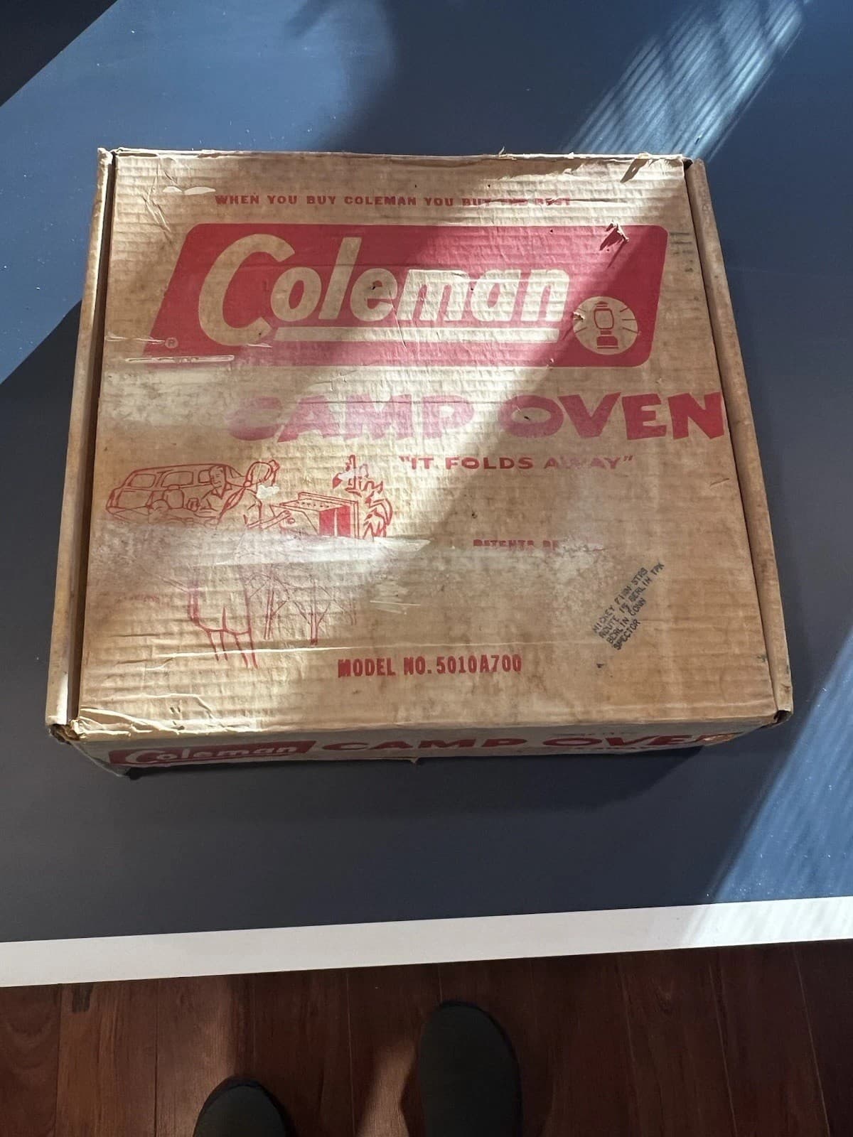 Vintage Coleman Camping CAMP STOVE Oven Model 5010A700 Folding 4