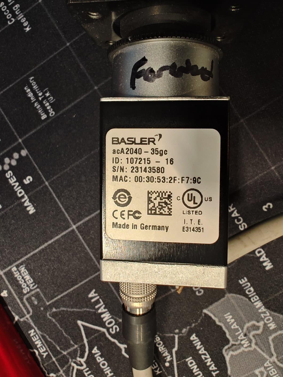 Basler acA2040-35gc Industrial IP Camera w/ 4.0mm 1/1.8" IR CUT MP Lens + Cable! 3