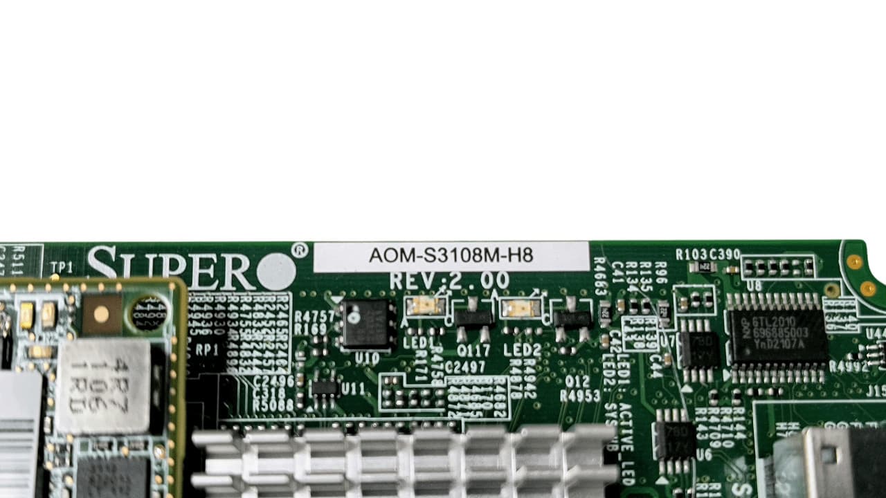 Supermicro AOM-S3108M-H8 8 Port 12GB Mezzanine Raid Controller 4