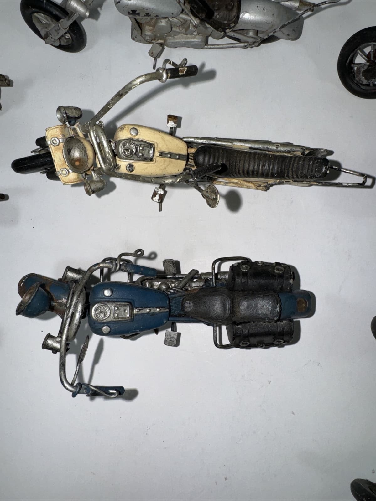 Lot of 14 Vintage Miniature Metal Motorcycle Model Figure Chopper 4